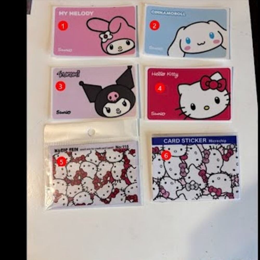 #6857 Hello Kitty & Friends Credit card Skins - You Choose